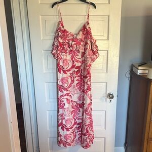 NWT H&M Pink and White Floral Dress